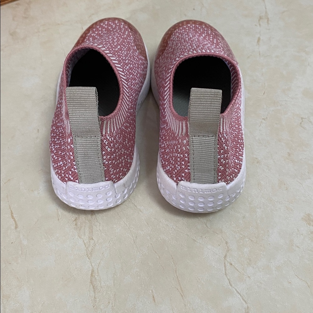 Girls Minimoc Heyfolks Pink Slip-On Shoes C9 - Picture 4 of 6